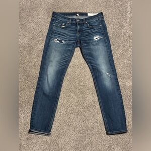 rag & bone Blue Distressed Women Jeans